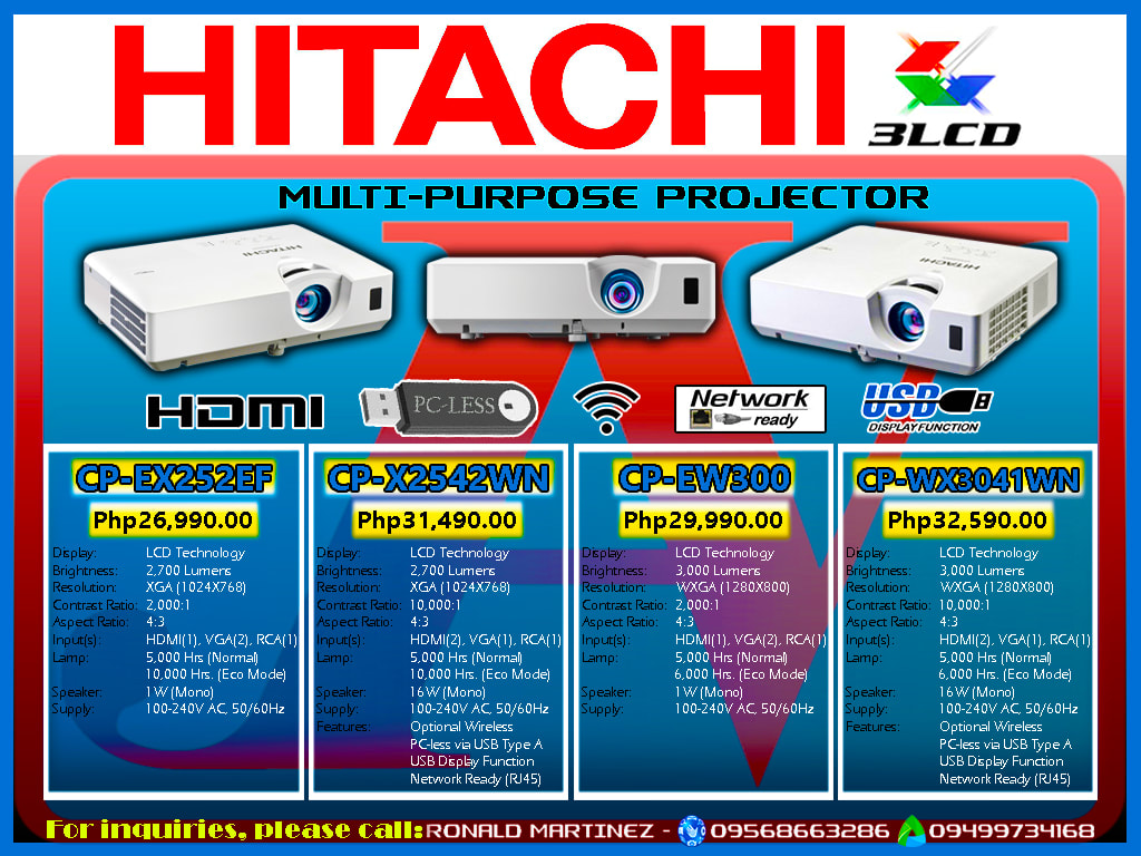 Hitachi Cp Wx3041wn 3000 Lumens